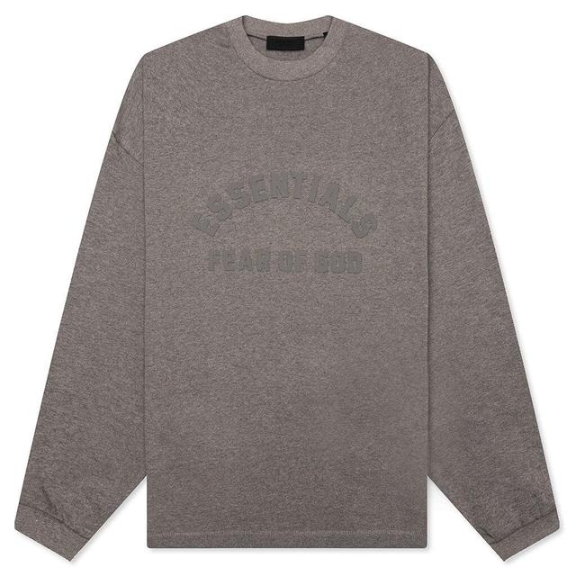 Essentials Heavy L/S Tee - Heather Grey Male Product Image