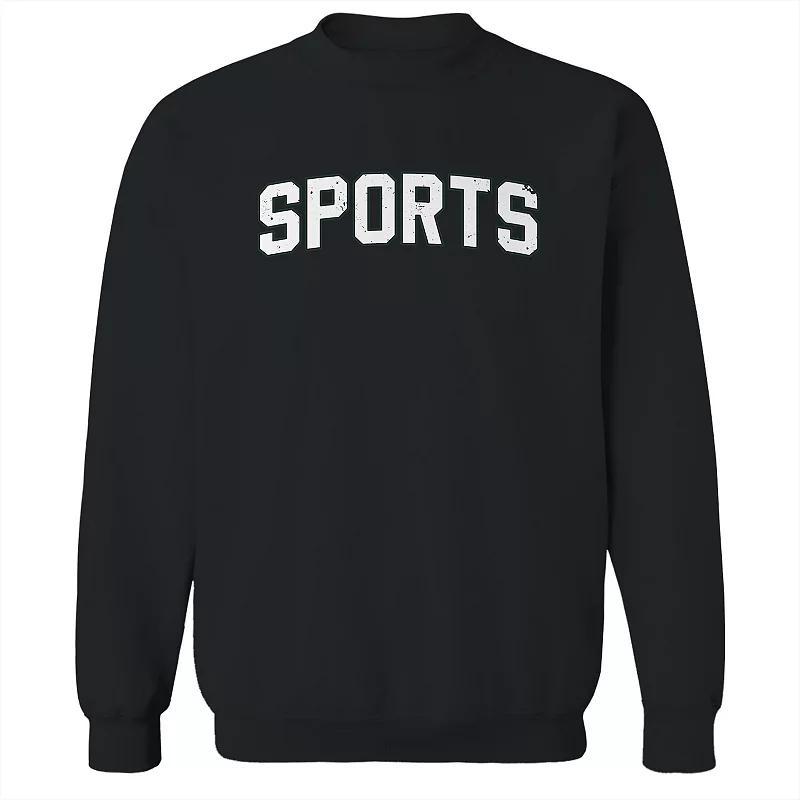 Adult Sports Graphic Sweatshirt, Mens Blue Product Image