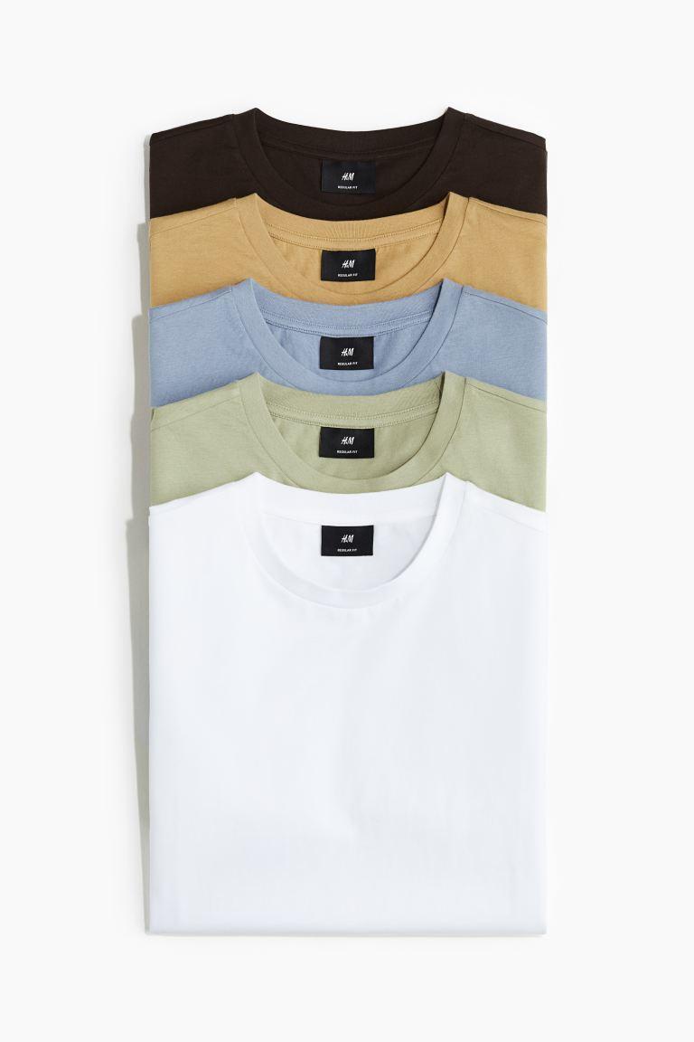 5-pack Regular Fit T-shirts Product Image