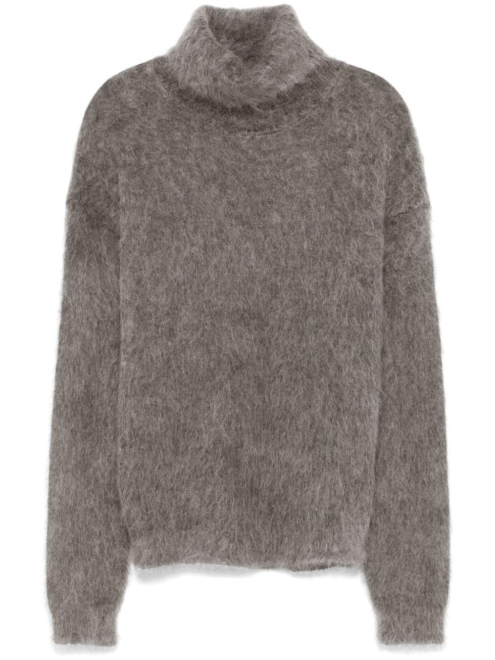 Brushed Sweater In Grey Product Image