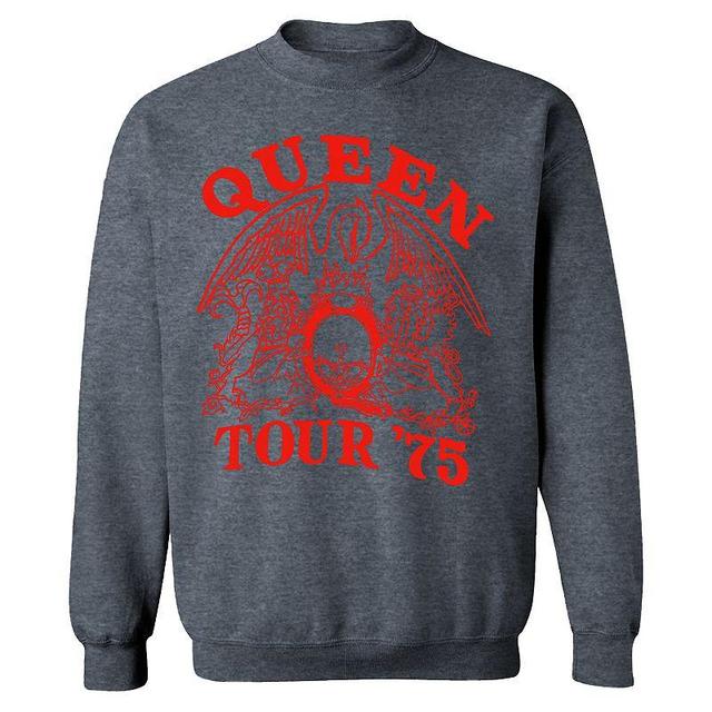 Mens Queen Tour 75 Crest Sweatshirt Dark Grey Product Image