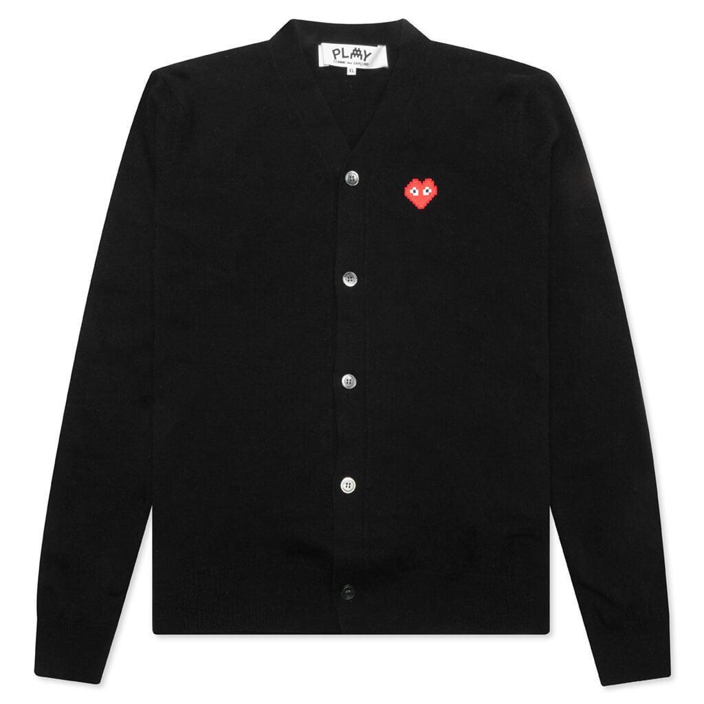 Comme des Garcons PLAY x the Artist Invader Cardigan - Black Male Product Image