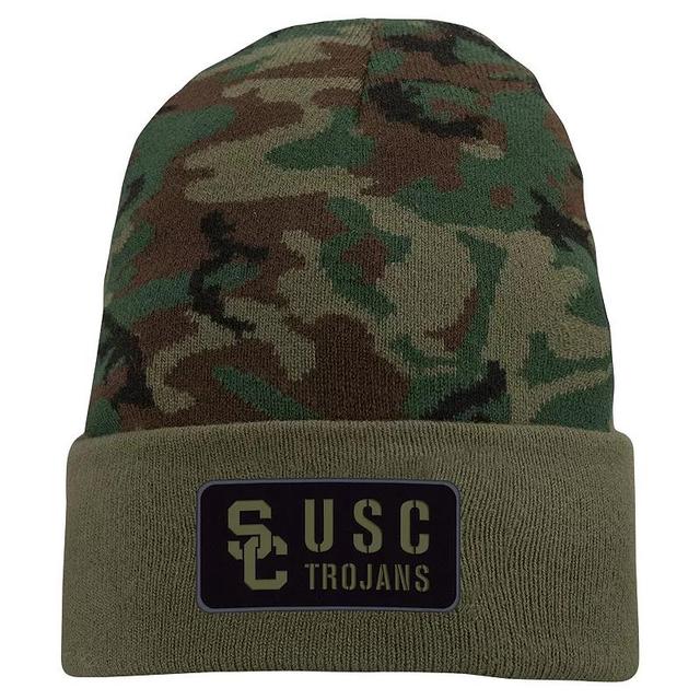 Mens Nike Camo USC Trojans Military Pack Cuffed Knit Hat Product Image