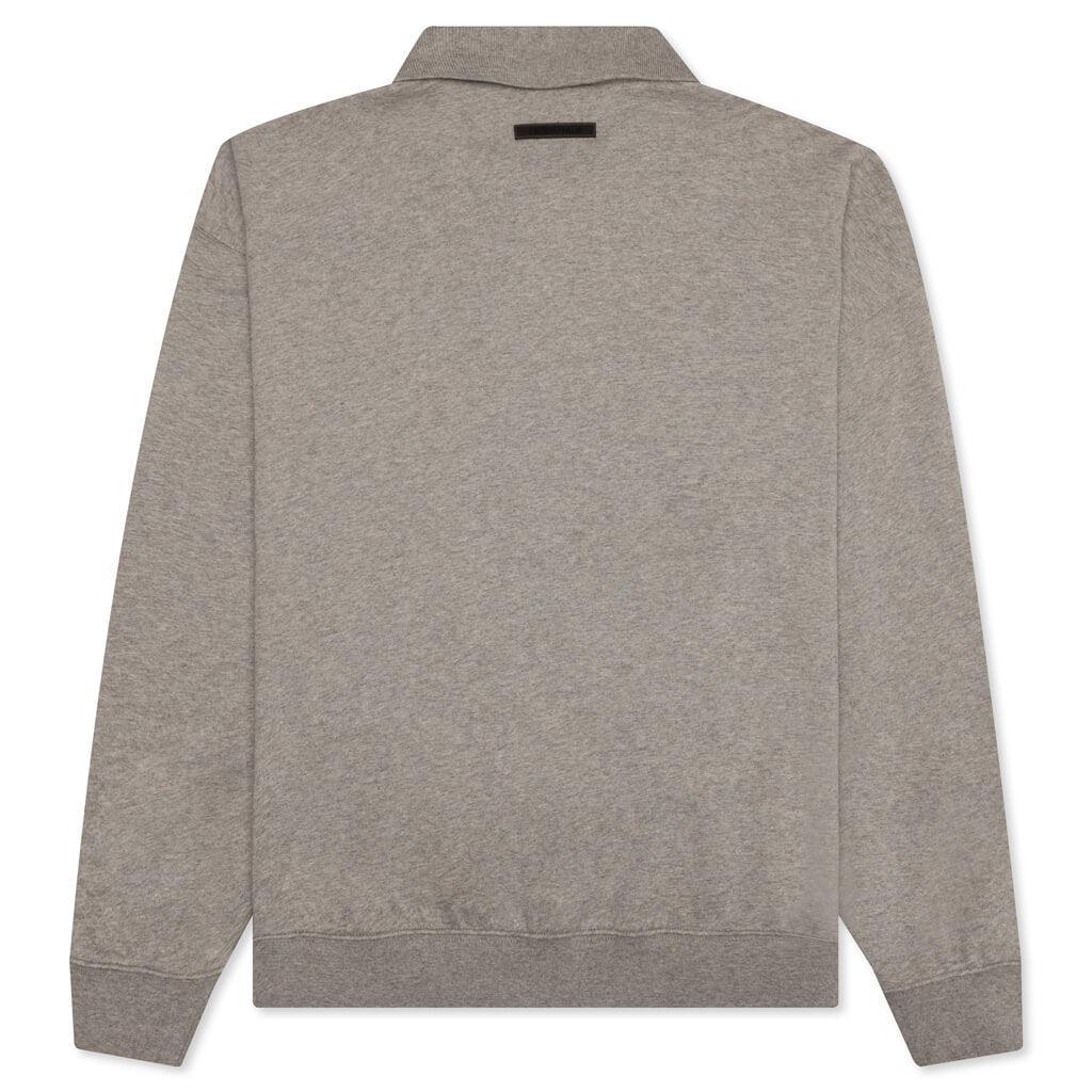 Essentials L/S Polo - Dark Heather Oatmeal Male Product Image