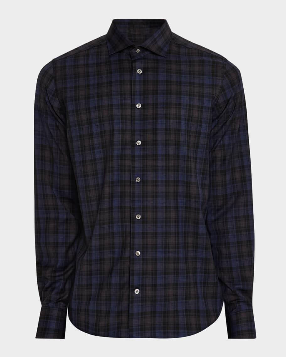 Men's Wool Check Sport Shirt Product Image