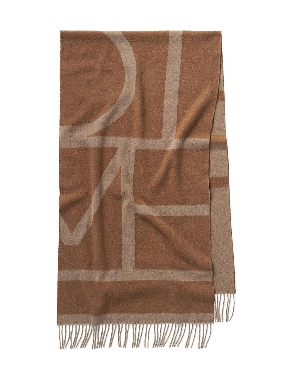 Womens Monogram Jacquard Wool Scarf Product Image