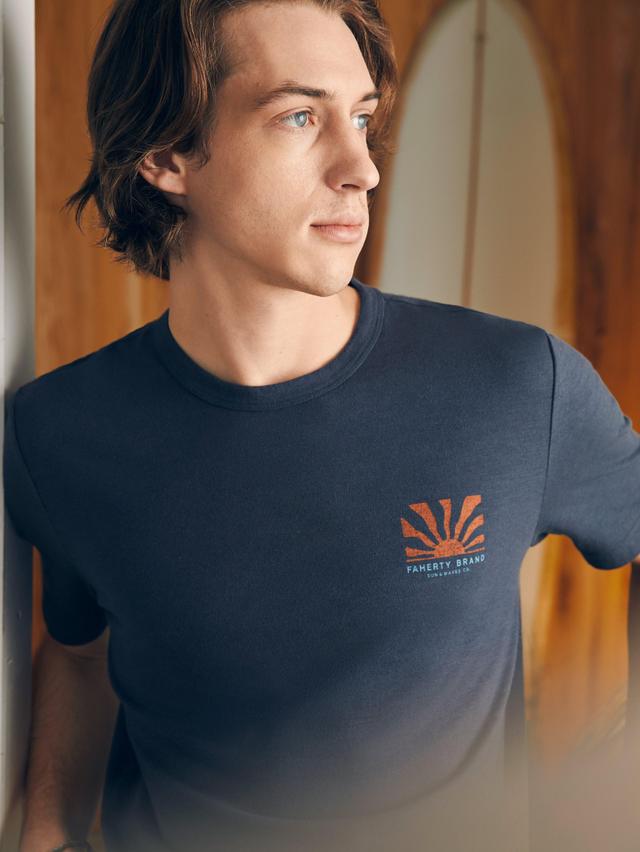 Sunwashed Graphic Tee - Dune Navy Male Product Image