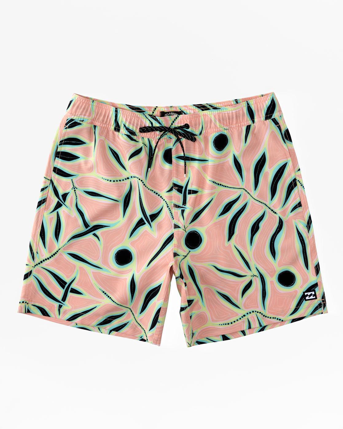 Sundays Layback 17" Swim Trunks - Melon Male Product Image