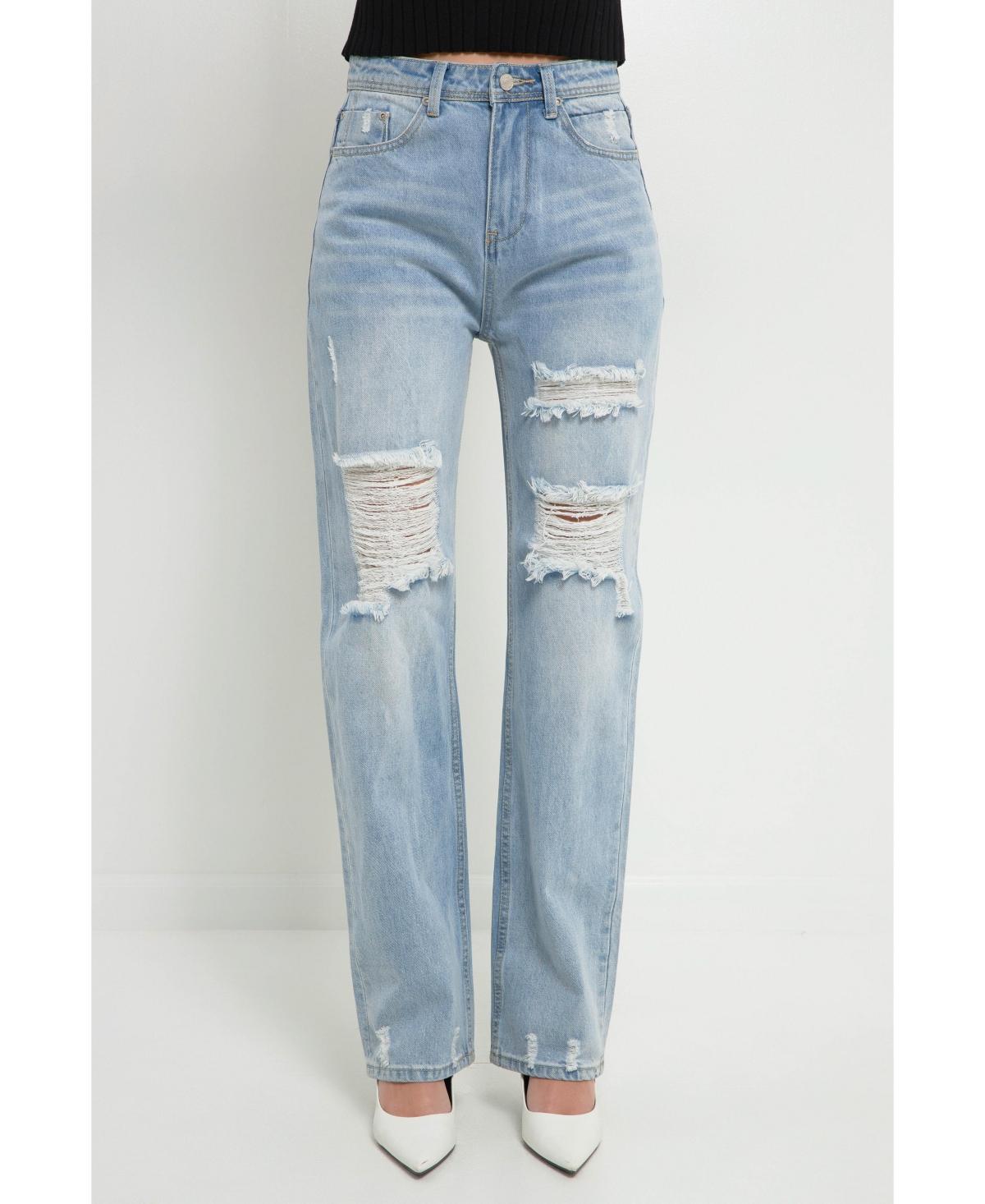 Grey Lab Womens Destroyed Jeans product image