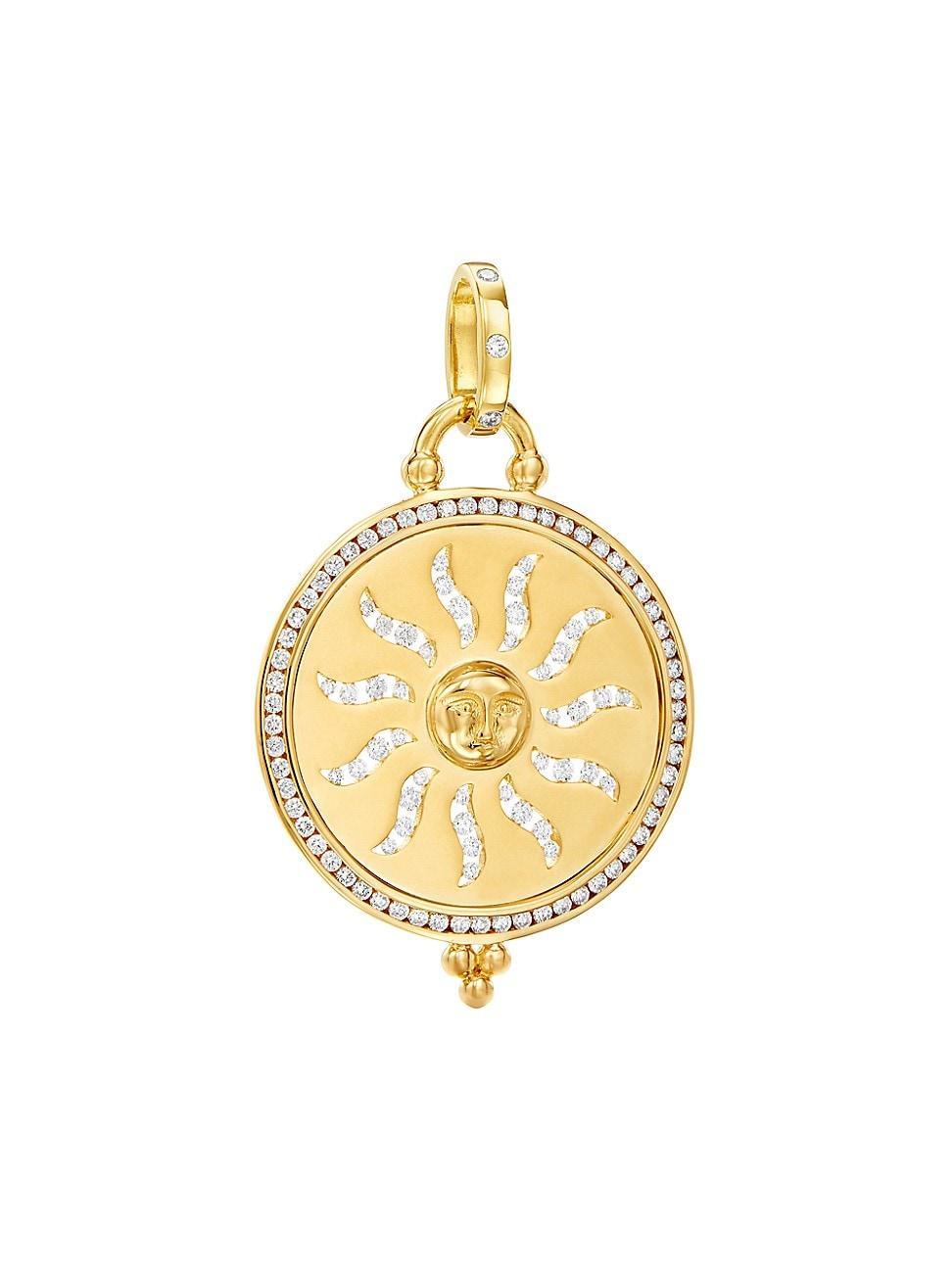 Womens Sole Aria 18K Yellow Gold & Diamond Pendant Product Image