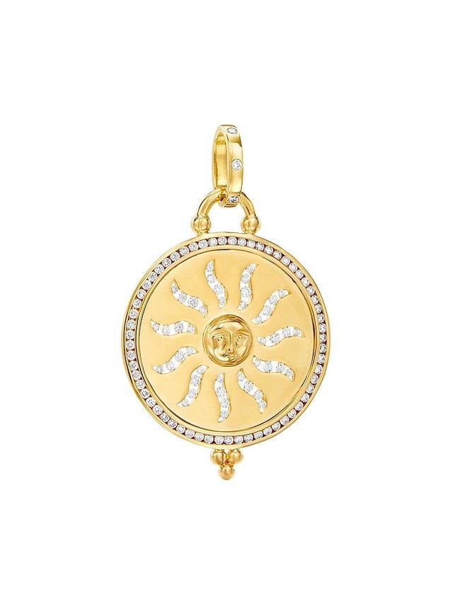 Womens Sole Aria 18K Yellow Gold & Diamond Pendant Product Image