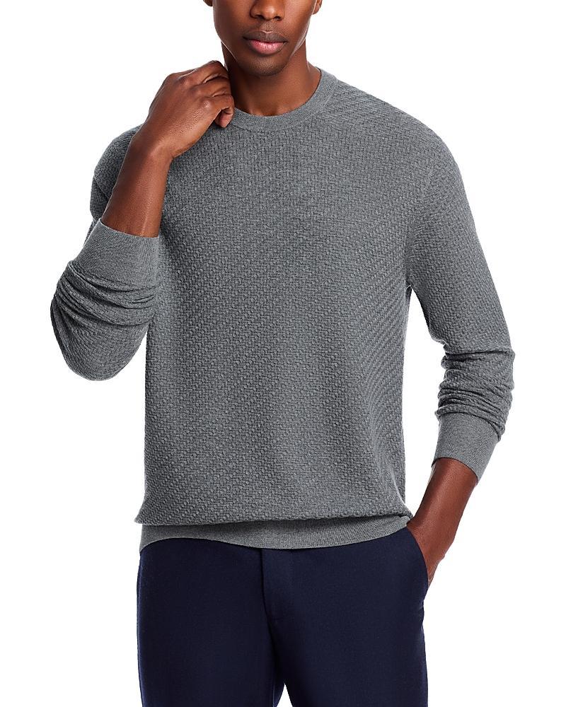 The Mens Store at Bloomingdales Zegna Baruffa Merino Wool Basketweave Crewneck Sweater - Exclusive Product Image