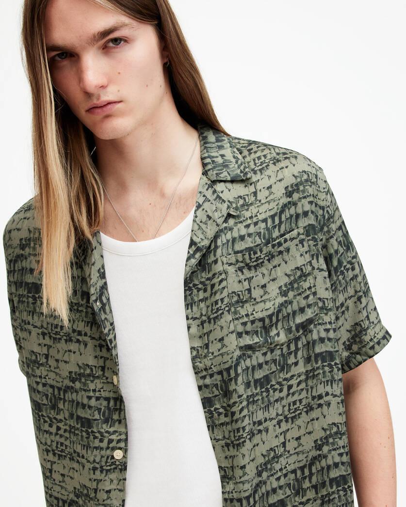 Liszt Texture Print Relaxed Fit Shirt Product Image