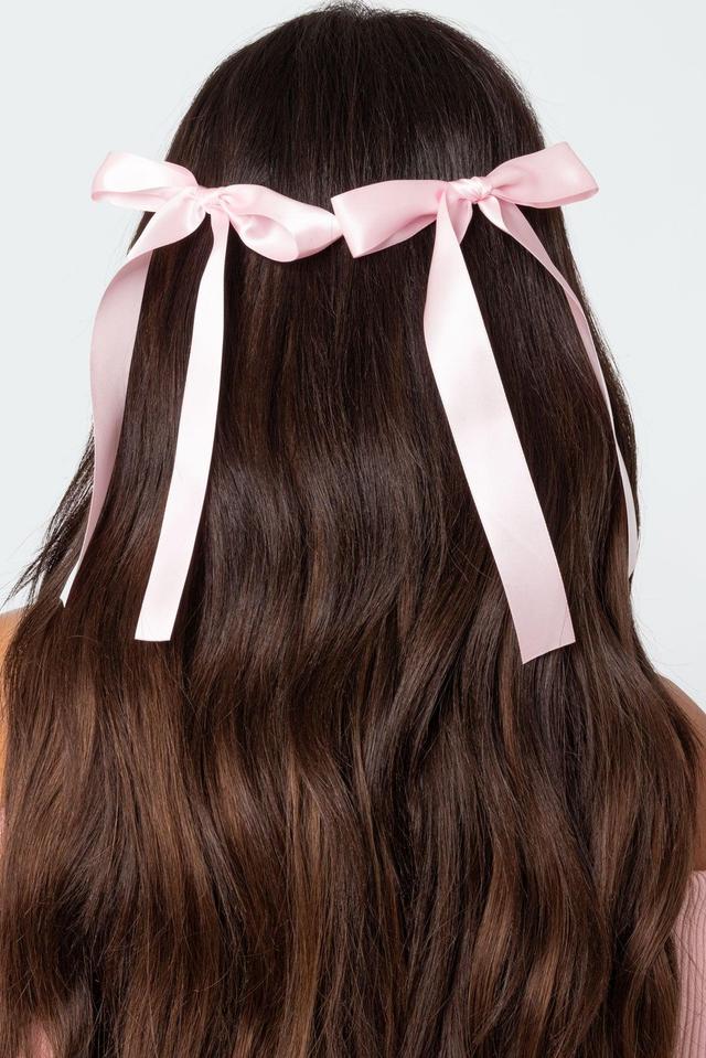 Satin Ribbon Hair Clip Pack Product Image