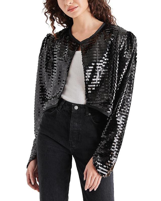 Steve Madden Juliet Sequin Crop Jacket Product Image