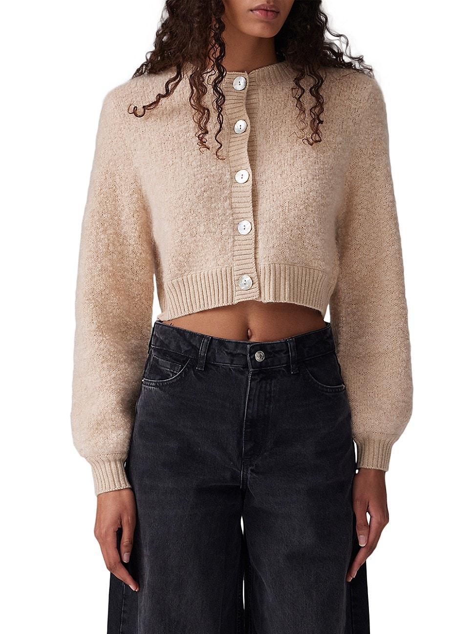 Womens Jackson Mohair Boucl Crop Cardigan product image