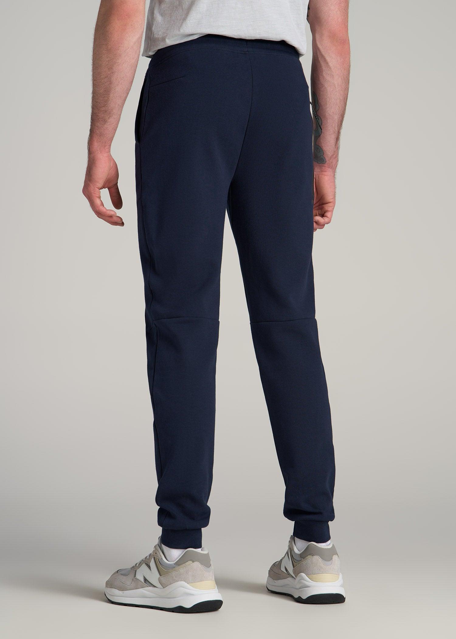 Tall Men's Utility Fleece Joggers in Evening Blue Male Product Image