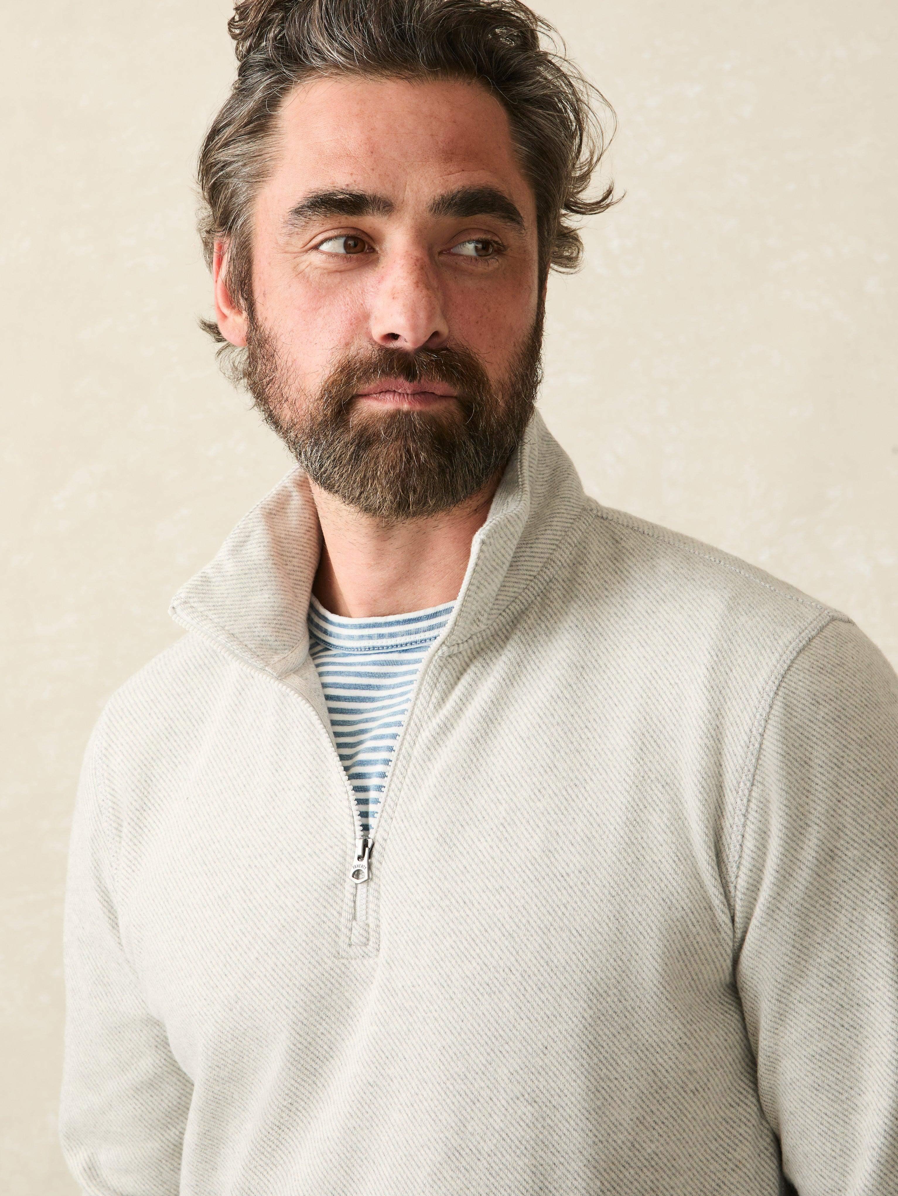 Legend™ Sweater Quarter Zip - Light Heather Grey Male Product Image