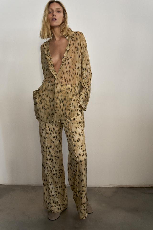 ZW COLLECTION ANIMAL PRINT PANTS Product Image