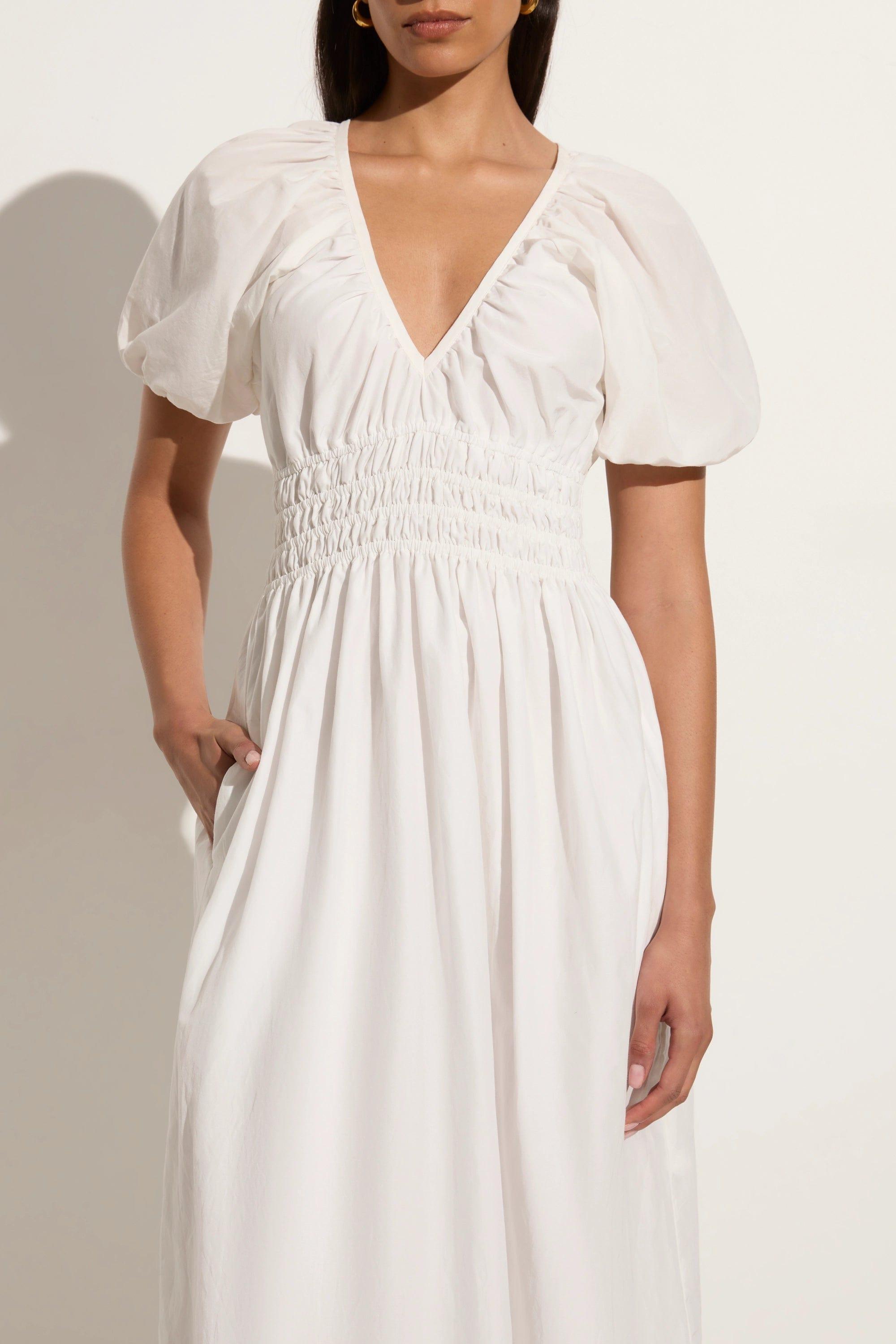 Teatro Midi Dress White Product Image