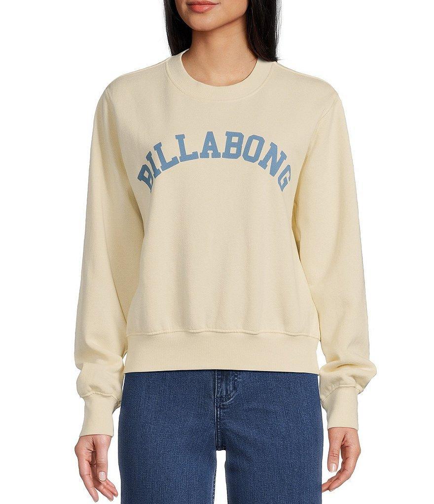 Billabong From Paradise Long Sleeve Fleece Cropped Sweatshirt Product Image