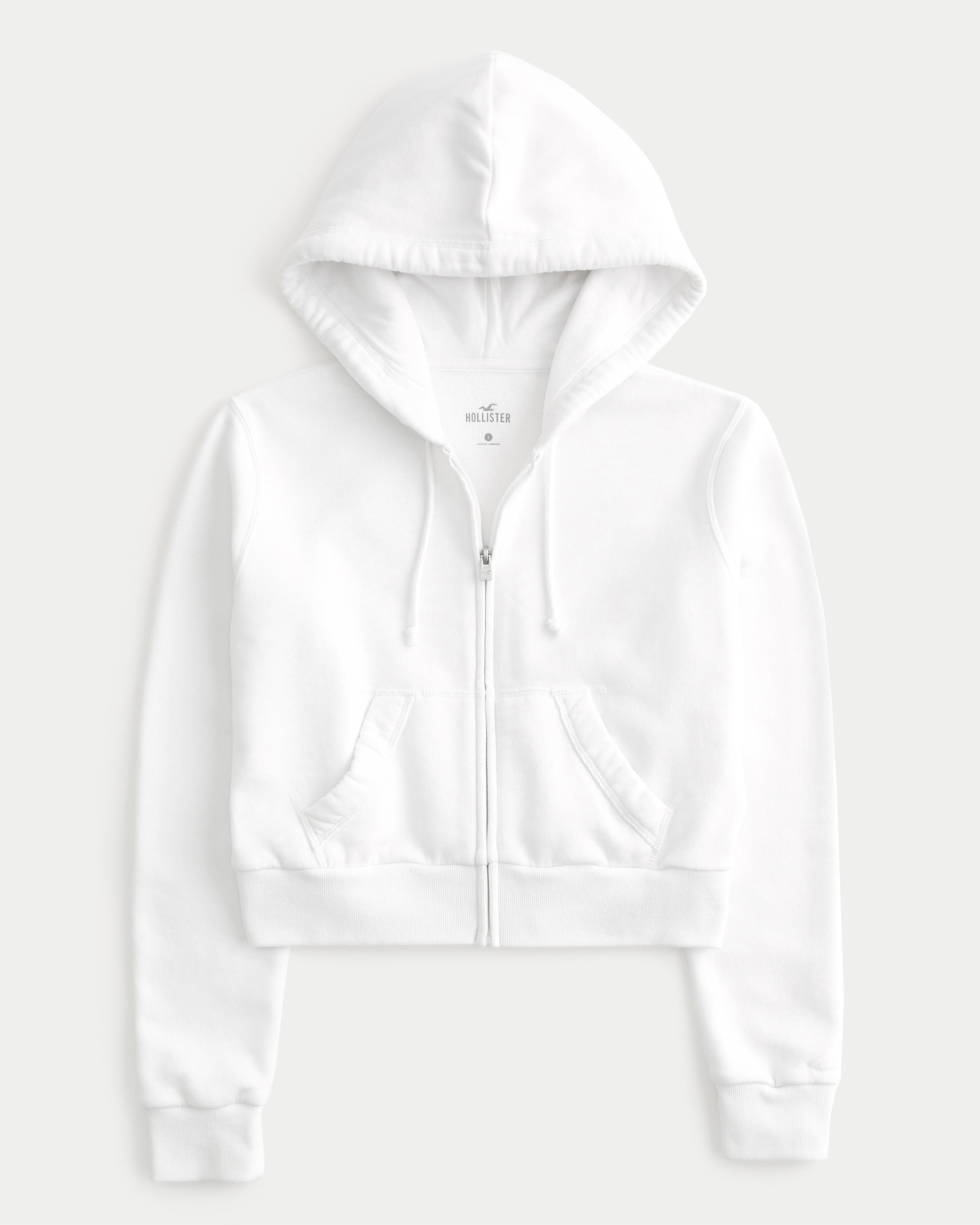 Hollister Feel Good Fleece Mini Zip-Up Hoodie Product Image