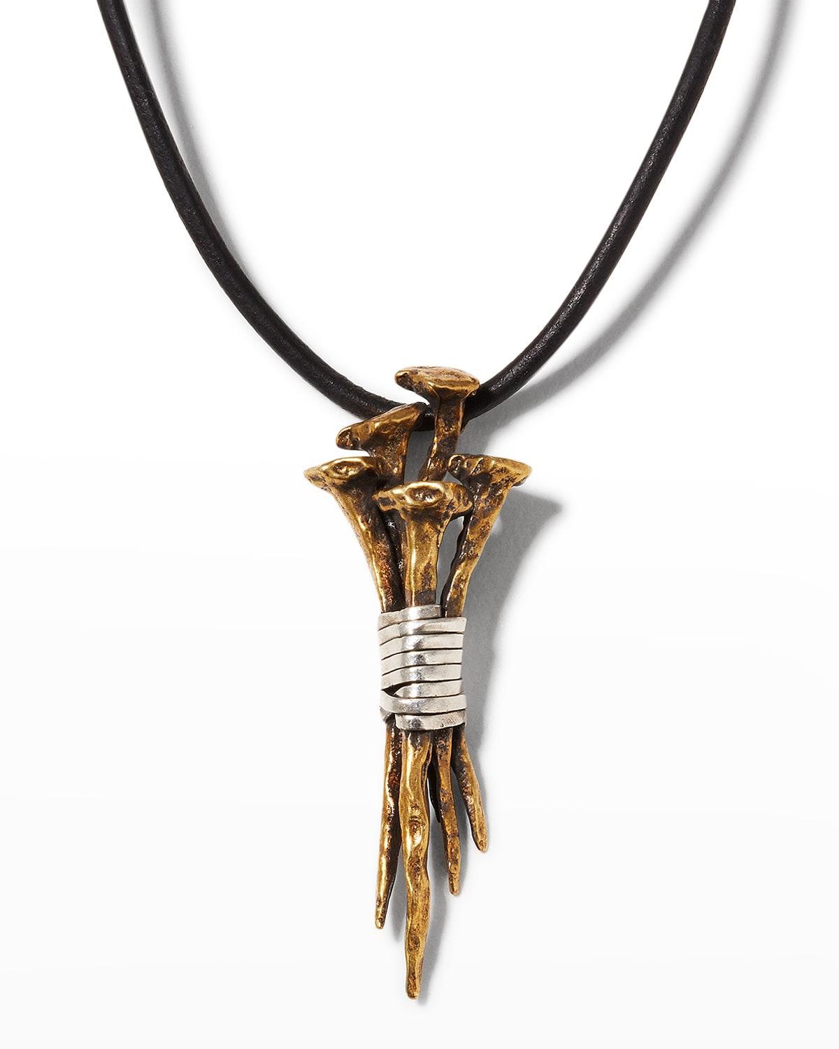 John Varvatos Wrapped Nails Pendant Necklace Product Image