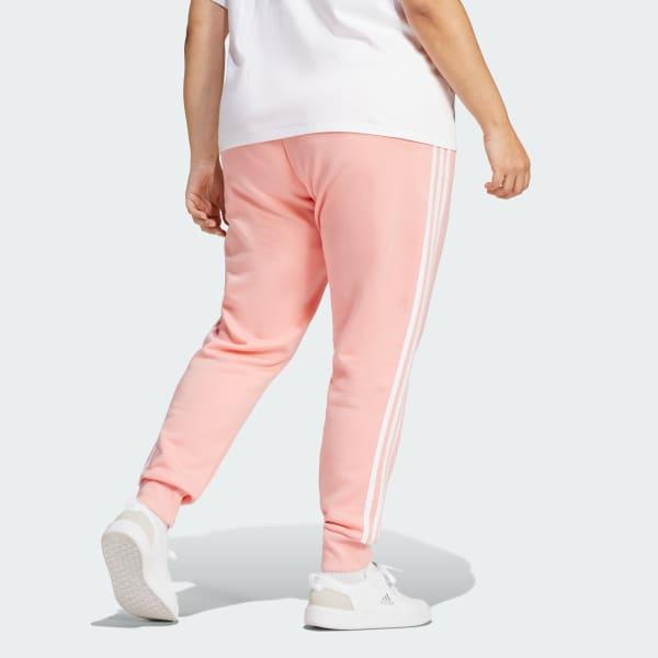 Essentials 3-Stripes Fleece Pants (Plus Size) Product Image