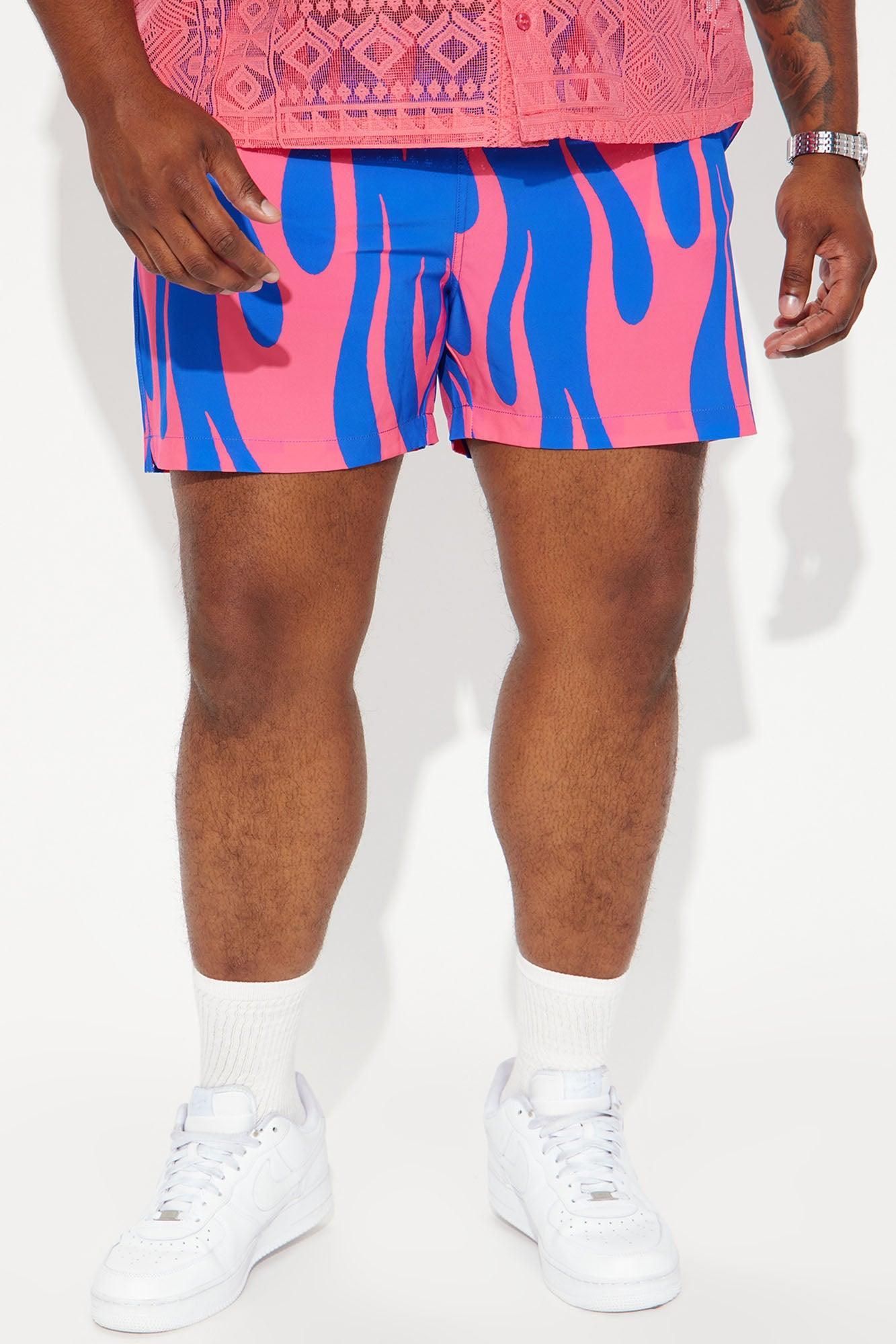 Blazed Up Swim Trunk - Blue/combo Product Image