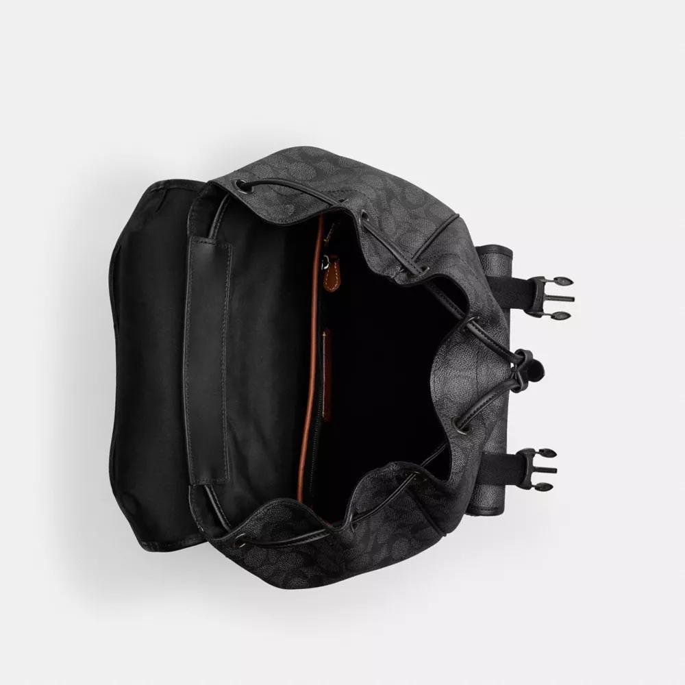 League Flap Backpack In Signature Canvas Product Image