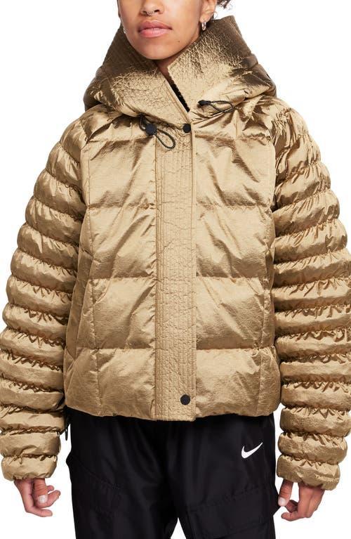 Women's Nike Sportswear Swoosh Puffer Shine PrimaLoftÂ® Therma-FIT Oversized Hooded Jacket Product Image