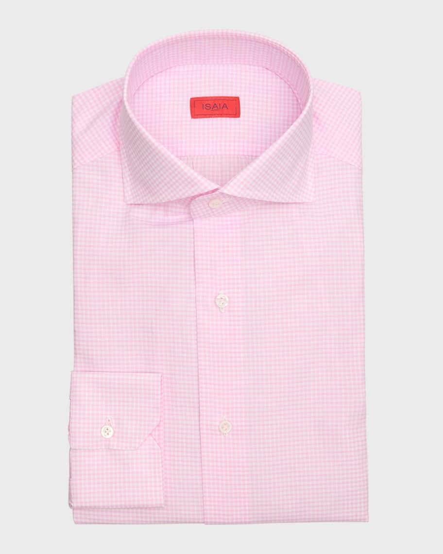 Gingham Cotton Dress Shirt Product Image