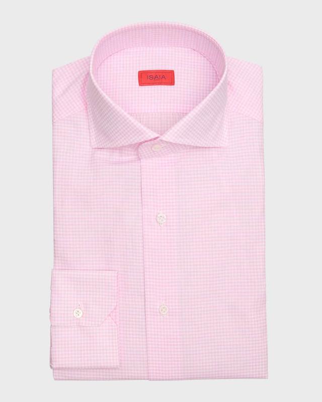 Gingham Cotton Dress Shirt Product Image