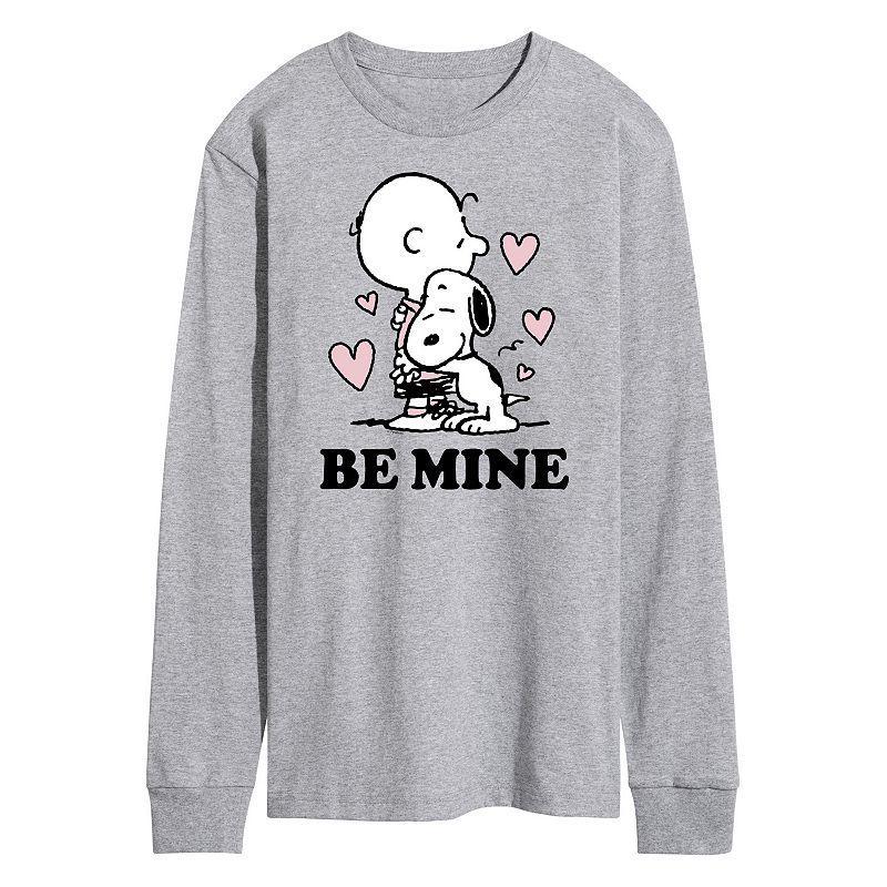 Mens Peanuts Be Mine Long Sleeve Tee Product Image