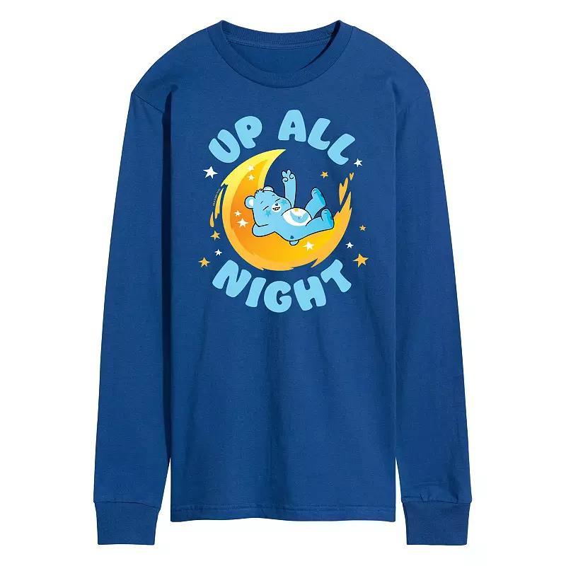 Mens Care Bears Unlock The Magic Up All Night Long Sleeve Graphic Tee Product Image