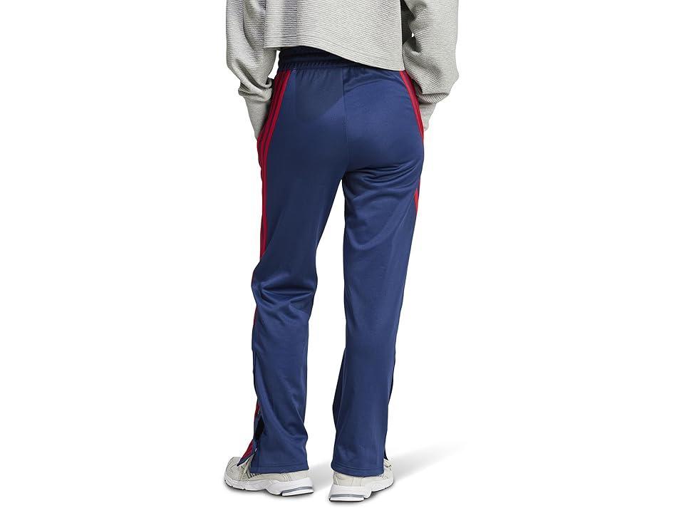 adidas Iconic Wrapping 3-Stripes Snap Track Pants (Team Blue/Better Scarlet) Women's Clothing Product Image