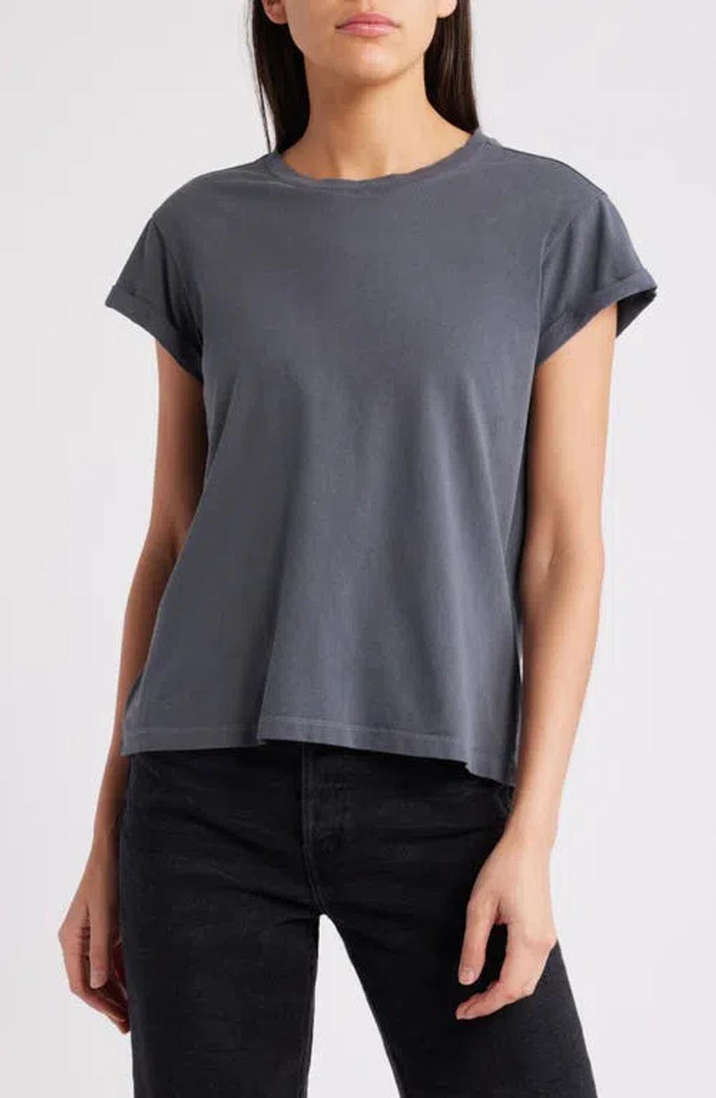 Anna Cotton T-shirt In Periscope Grey product image