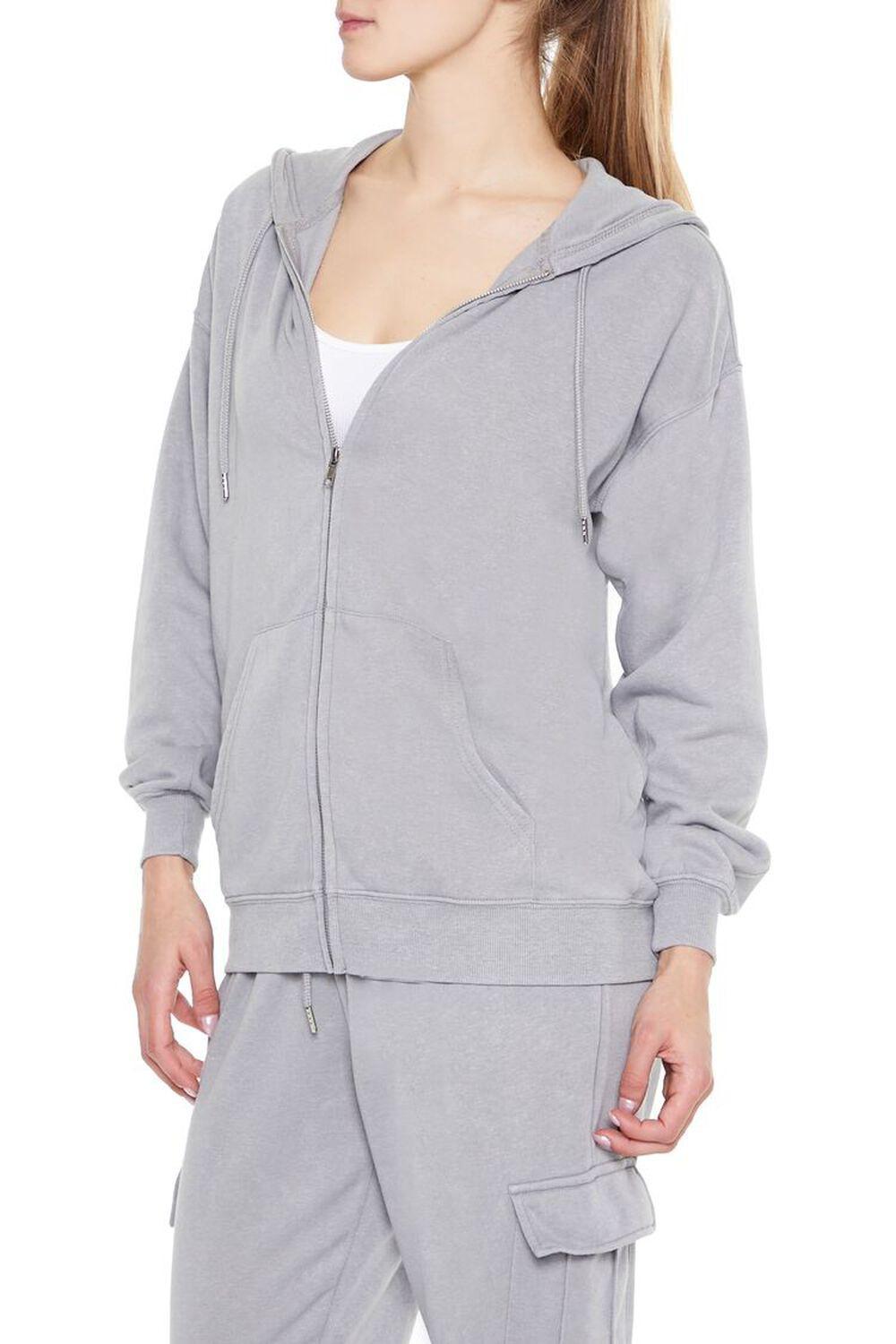 Mineral Wash Drawstring Hoodie | Forever 21 Product Image