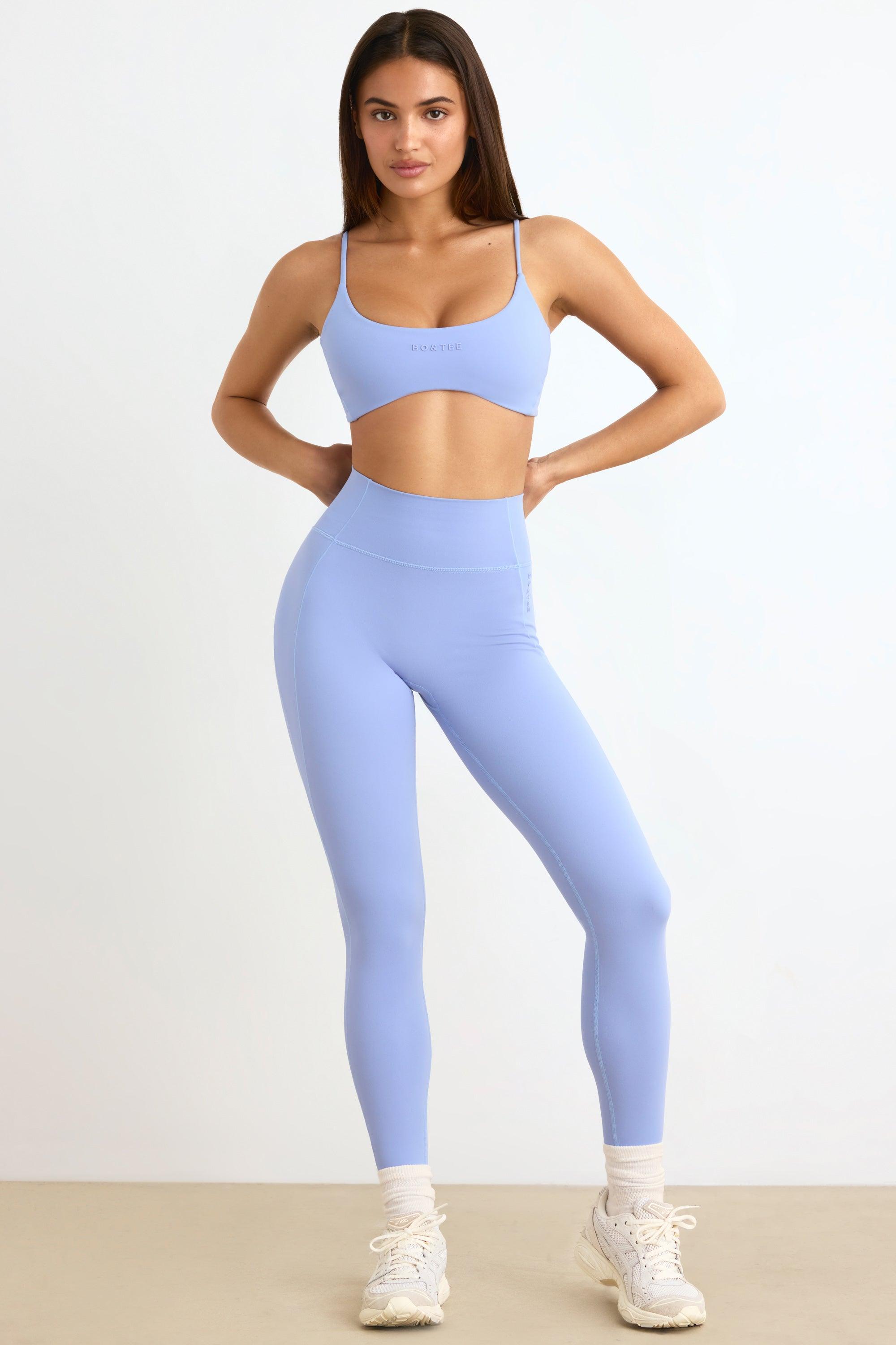 Soft Active Leggings in Lavender Blue Product Image