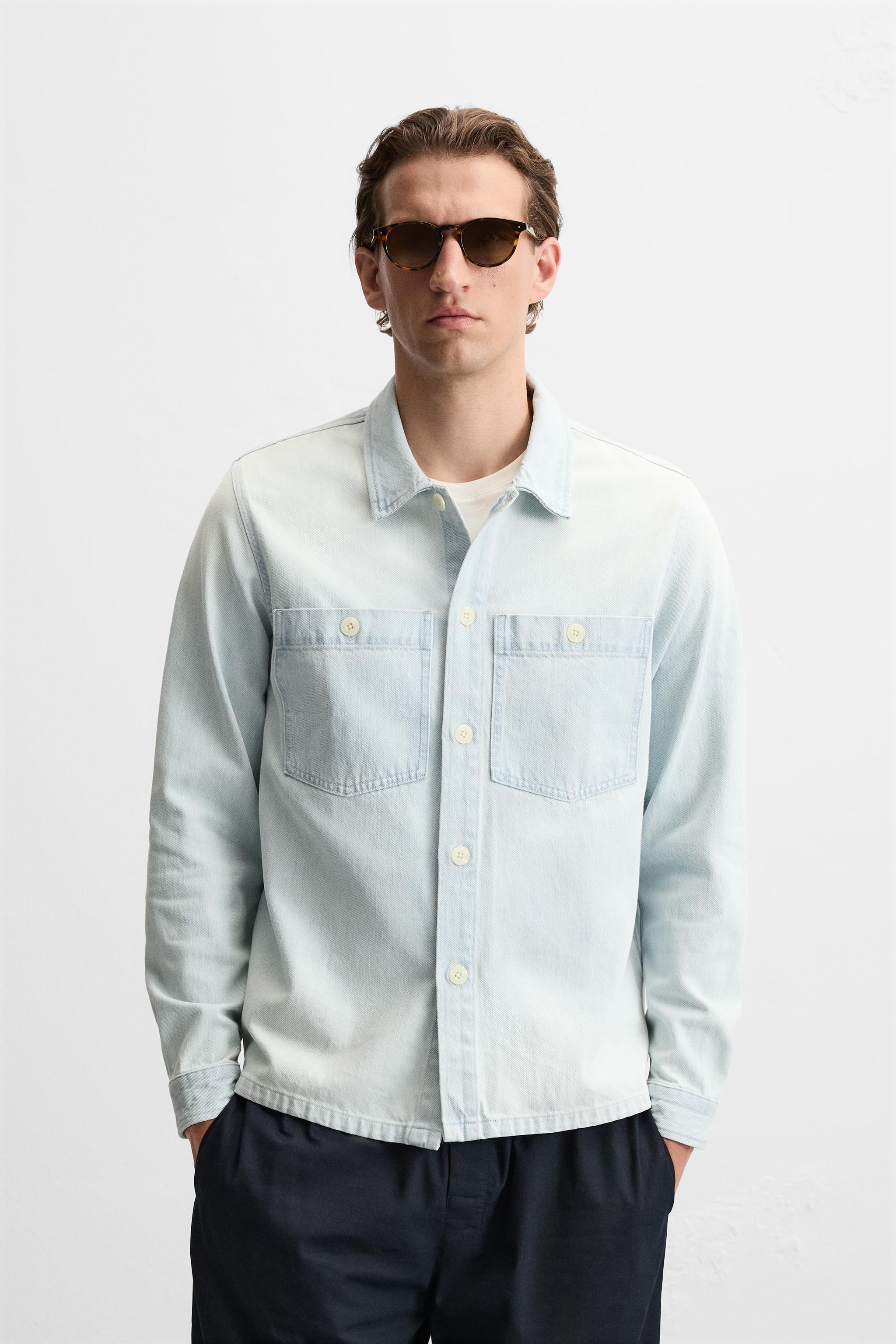 POCKET DENIM OVERSHIRT Product Image