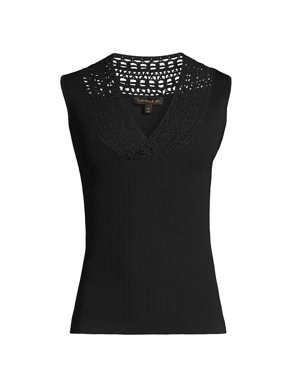 Womens The Extensive Sleeveless V-Neck Sweater Product Image