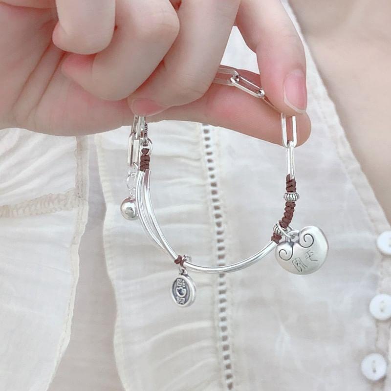 Lock Pendant Alloy Bracelet Product Image