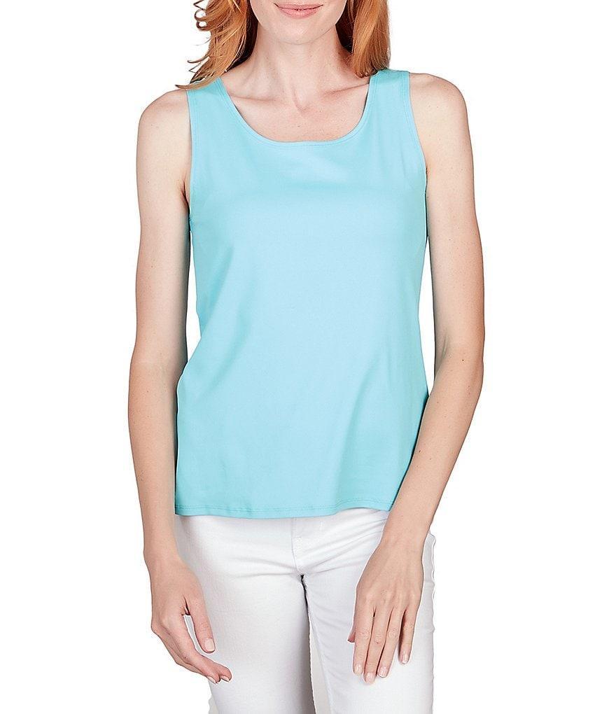 Ruby Rd. Solid Knit Sleeveless Scoop Neck Tank Product Image