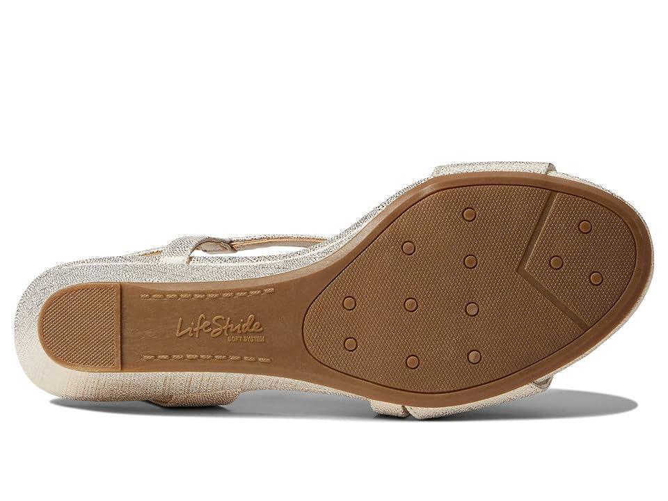 Womens LifeStride Yasmine Glitter Wedge Sandals Product Image