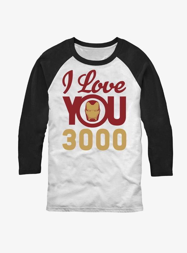 Marvel Avengers Iron Man I Love You 3000 Raglan T-Shirt Product Image