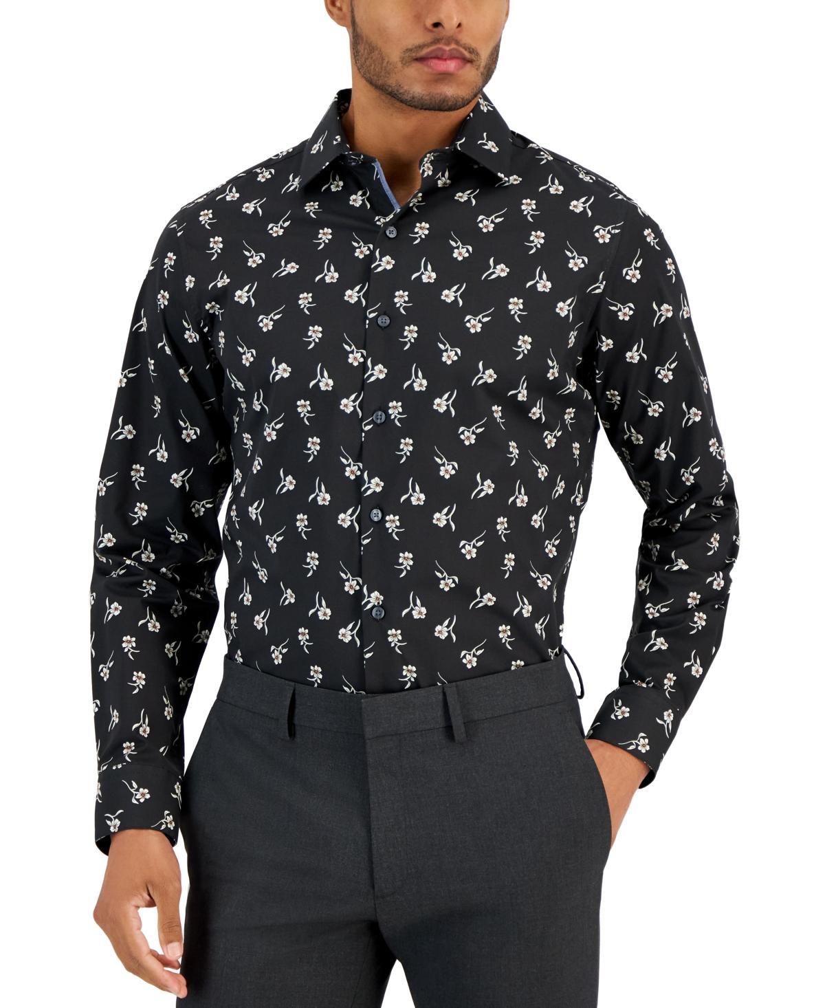 Bar Iii Mens Slim-Fit Liria Floral Dress Shirt, Created for Macys Product Image