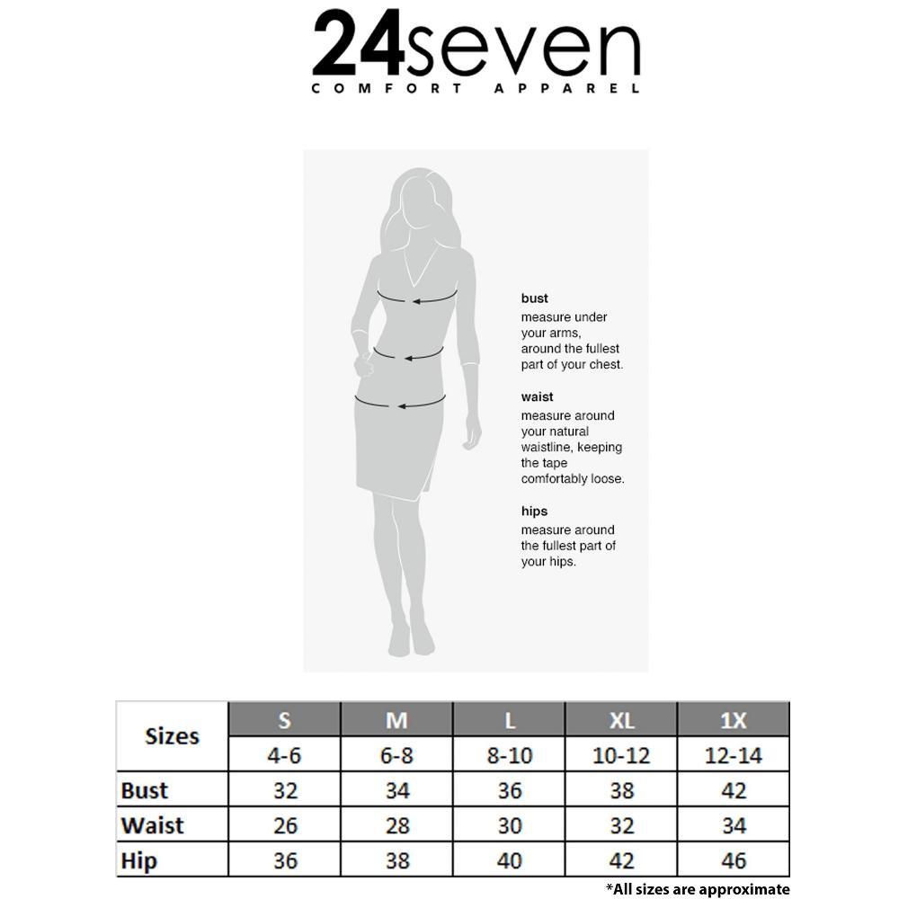 24seven Comfort Apparel Womens Short Sleeve Knee Length V Neck Rouched Wrap Dress-BLACK-1X Product Image