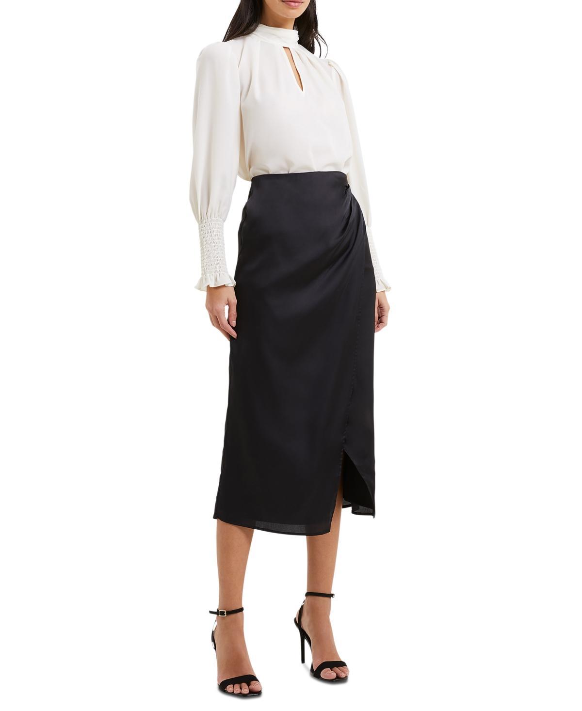 French Connection Womens Inu Satin Midi Skirt Product Image