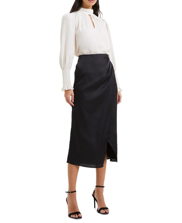 French Connection Womens Inu Satin Midi Skirt Product Image