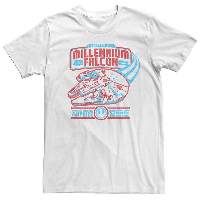 Mens Star Wars Retro Millennium Falcon Freight Delivery Tee Product Image